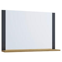 Wandspiegel Lendas anthrazit Eiche Honig Nachbildung Holzwerkstoff B/H/T: ca. 80x65x17 cm Lendas - Eiche/anthrazit (80,00/65,00/17,00cm) - VCM Möbel