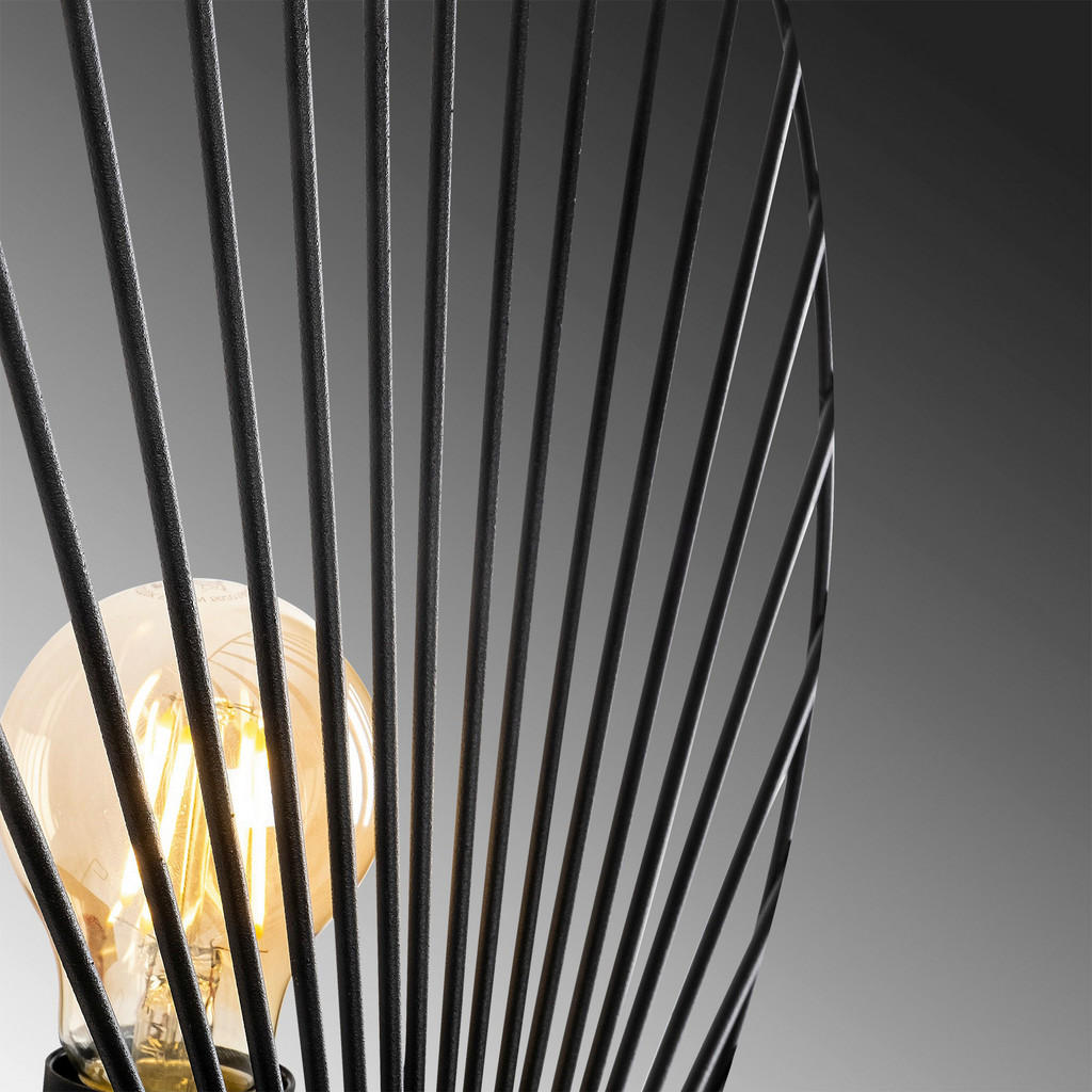 Thumbnail - Opviq Wandleuchte Byisoo schwarz Metall B/H/T/L/D: ca. 12x30x12x30x30 cm E27 1 Brennstellen