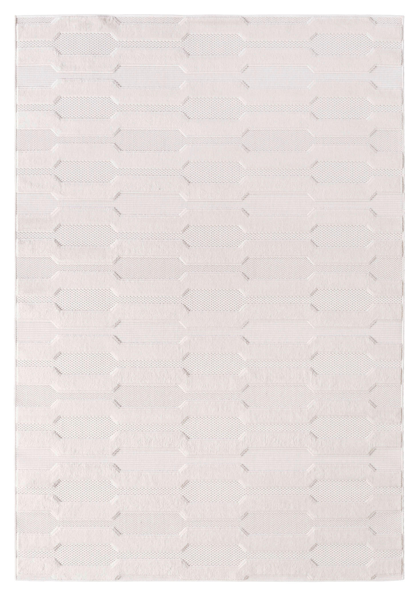 Ayyildiz Kurzflorteppich DOHA creme B/L: ca. 80x150 cm DOHA - creme (80,00/150,00cm) - Ayyildiz