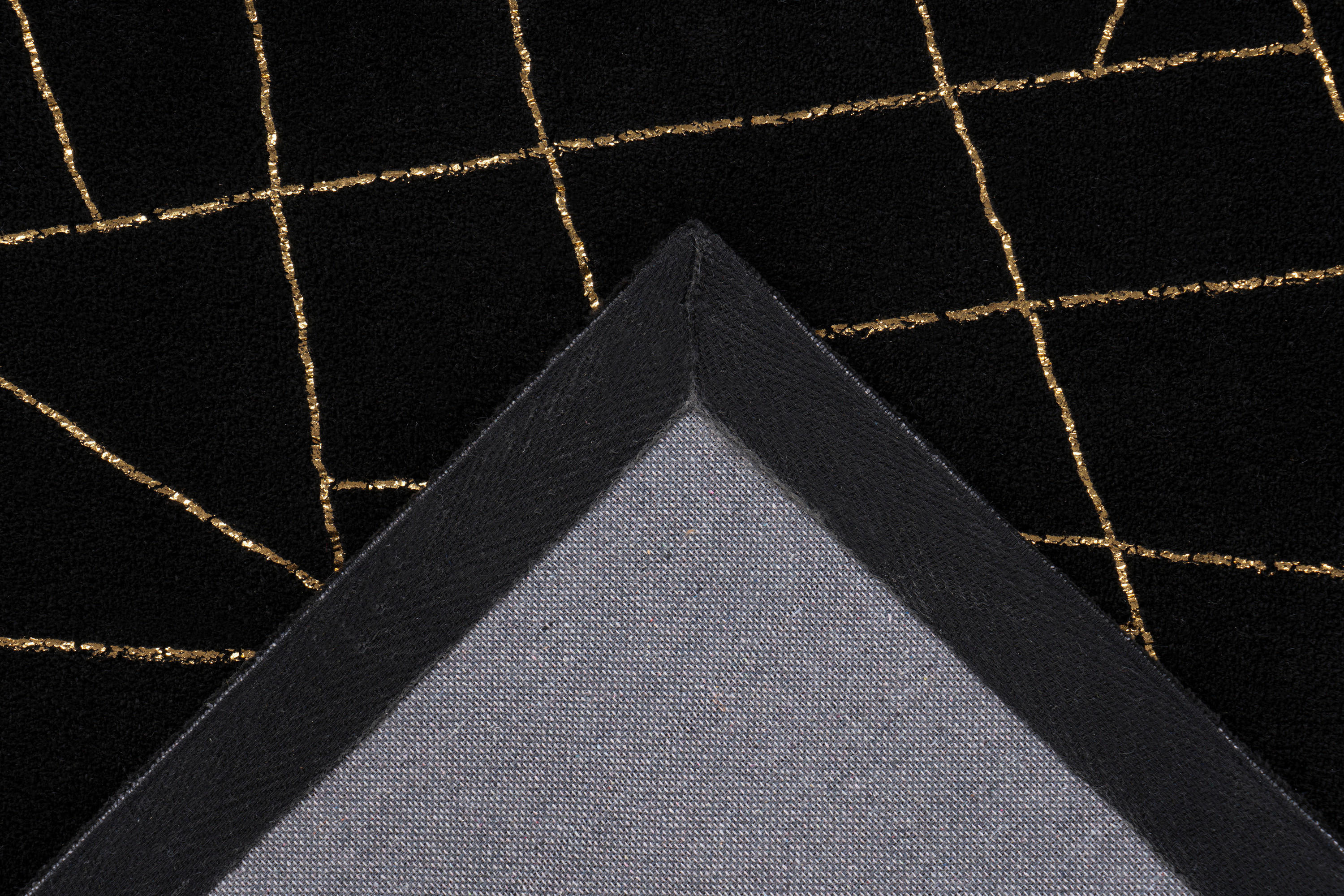 360Living Teppich Bijou gold B/L: ca. 120x170 cm Bijou - gold/schwarz (120,00/170,00cm) - 360Living