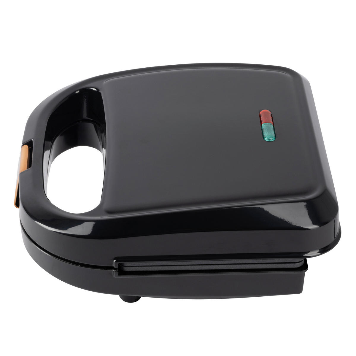 BERGNER Sandwichtoaster BG-53005-CP schwarz Kupfer Aluminium Kunststoff B/H/L: ca. 22x9x22 cm COPPER - schwarz/Kupfer (22,00/22,00/9,00cm) - BERGNER