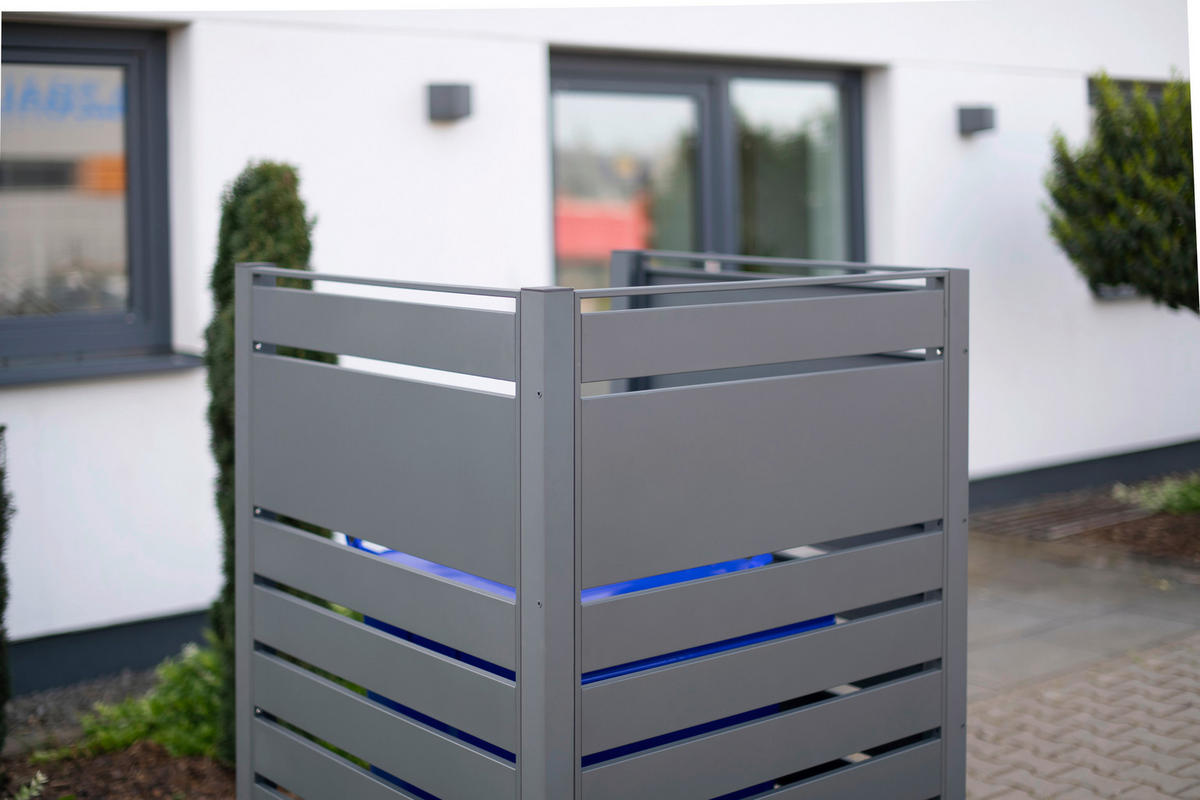 Westmann MülltonnenverkleidungBox Planum Box Planum - anthrazit (90,00/90,00/150,00cm) - Westmann