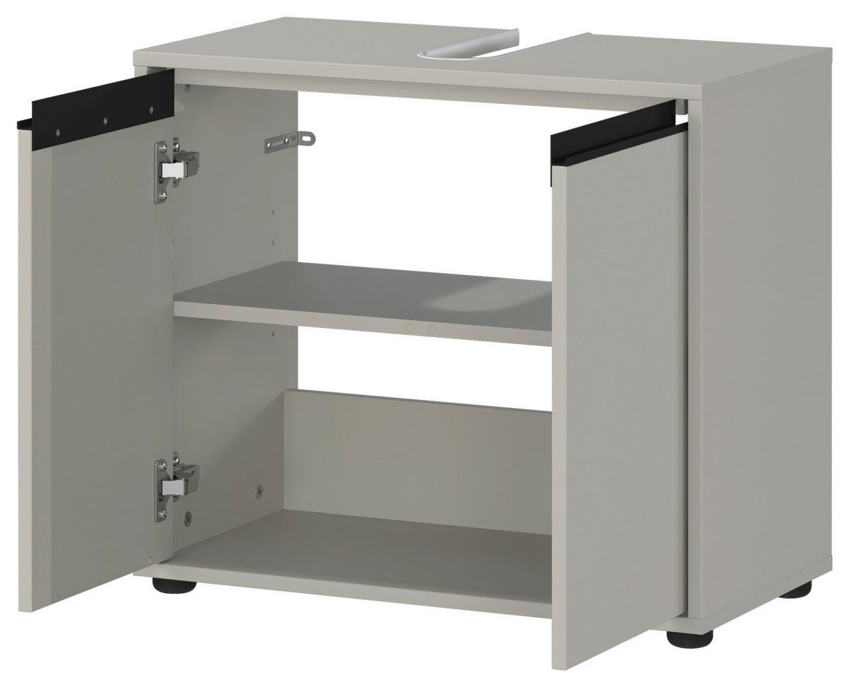 Waschbeckenunterschrank 2200-186 steingrau B/H/T: ca. 63x55x34 cm 2200-186 - steingrau (63,00/55,00/34,00cm) - Germania