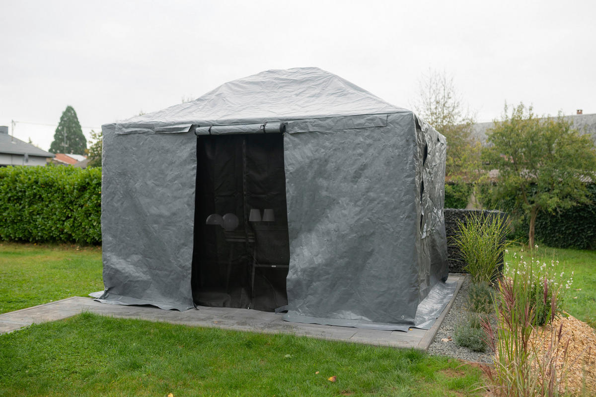 Sojag Pavillon-Winterabdeckung grau Polyester Winterabdeckung für 1012 Modelle - grau - Sojag