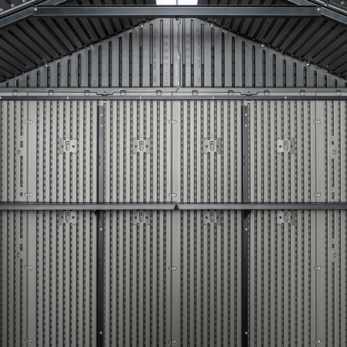 Lifetime Gerätehaus Idaho grau B/H/L: ca. 498x227x214 cm Idaho - grau (214,00/498,00/227,00cm) - Lifetime