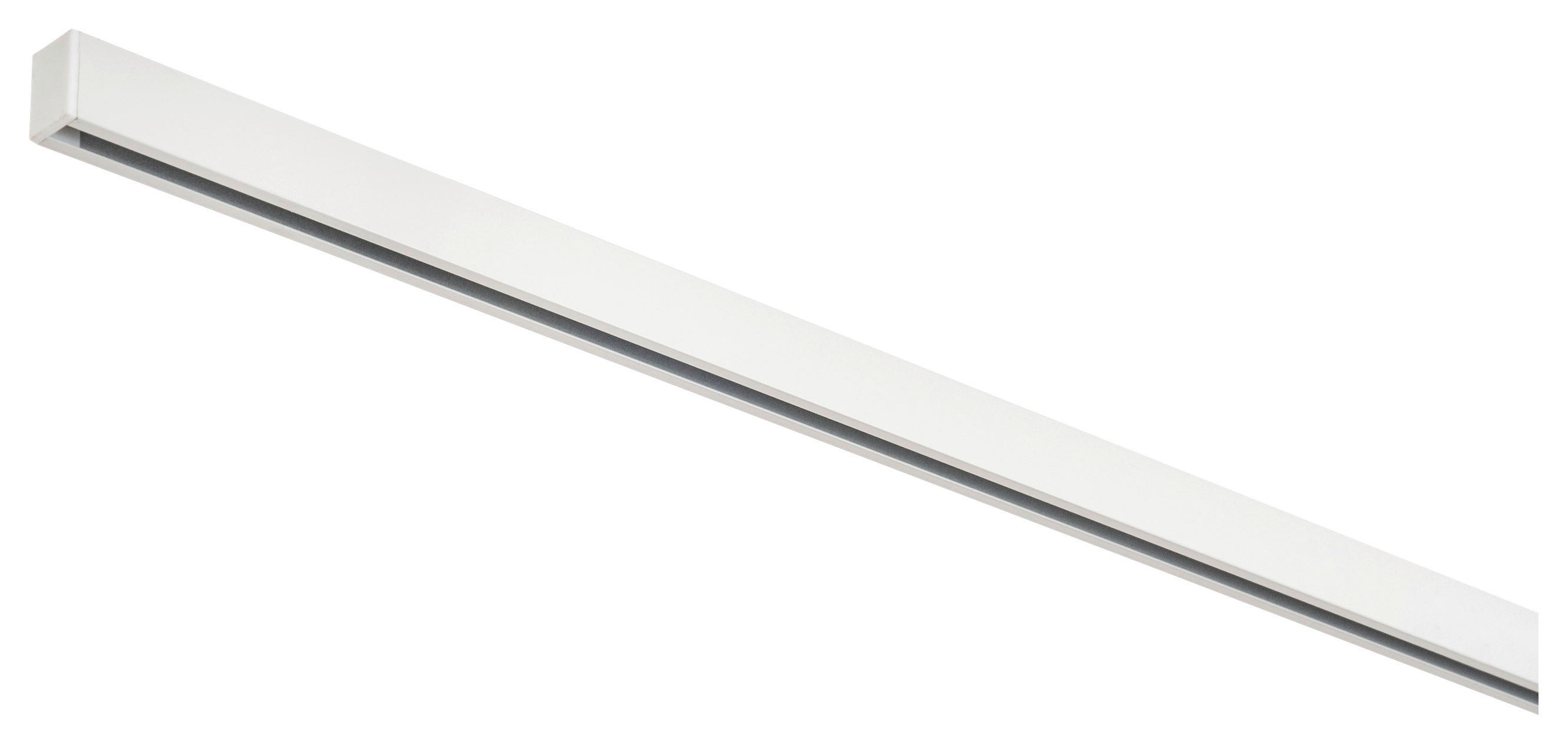Gardinenschiene smart weiß Metall L: ca. 120 cm 1.0 Läufe smart - weiß (120,00cm) - ondeco