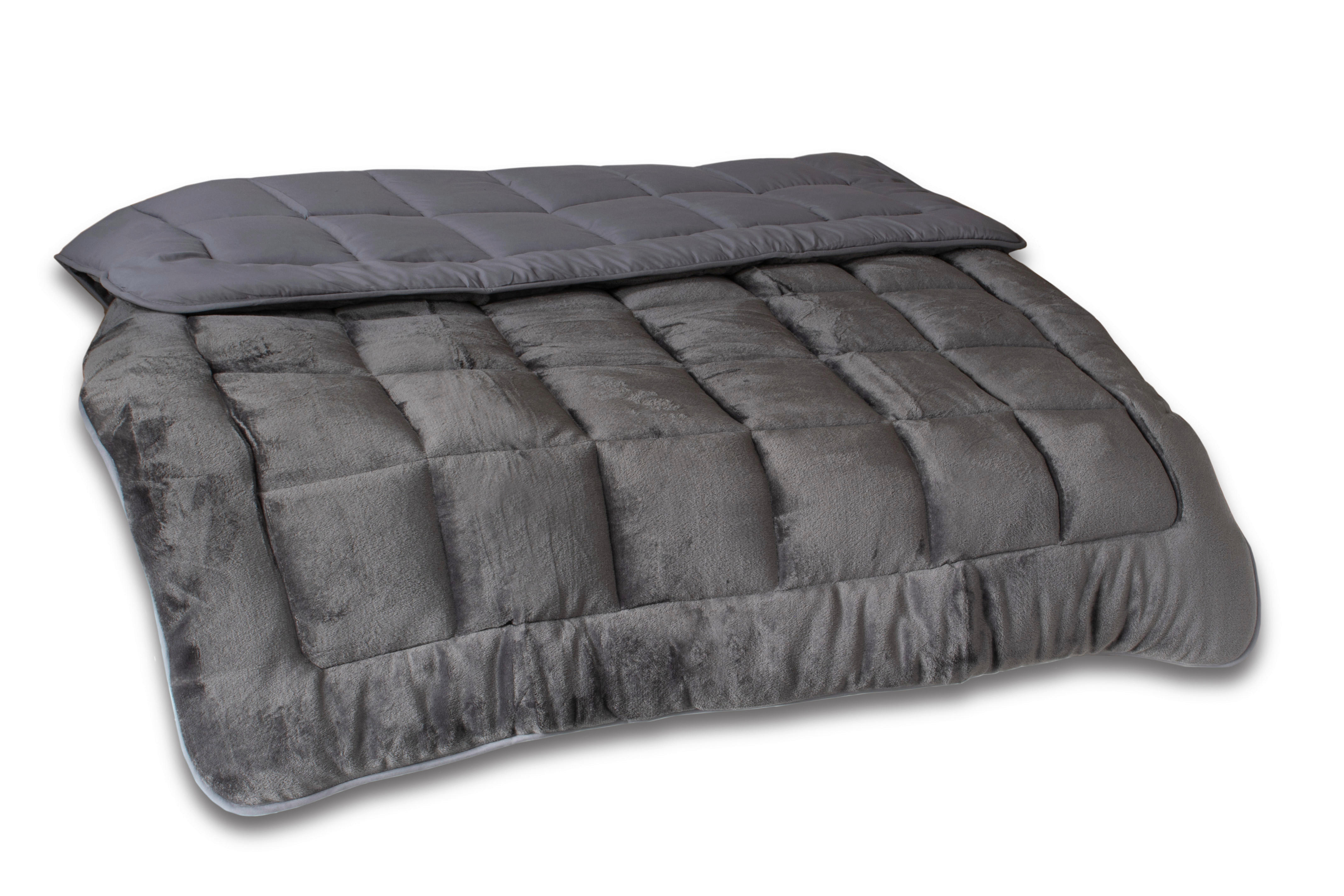Steppbett Bettdecke_Cashmere-Touch anthrazit - anthrazit (135,00/200,00cm)