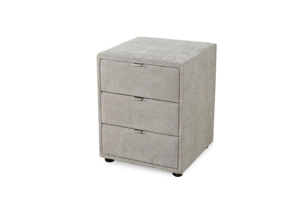 Nachtkonsole  beige-grau Flachgewebe Lore_Nachtkonsole 352/27 - beige-grau (44,00/54,50/45,00cm)