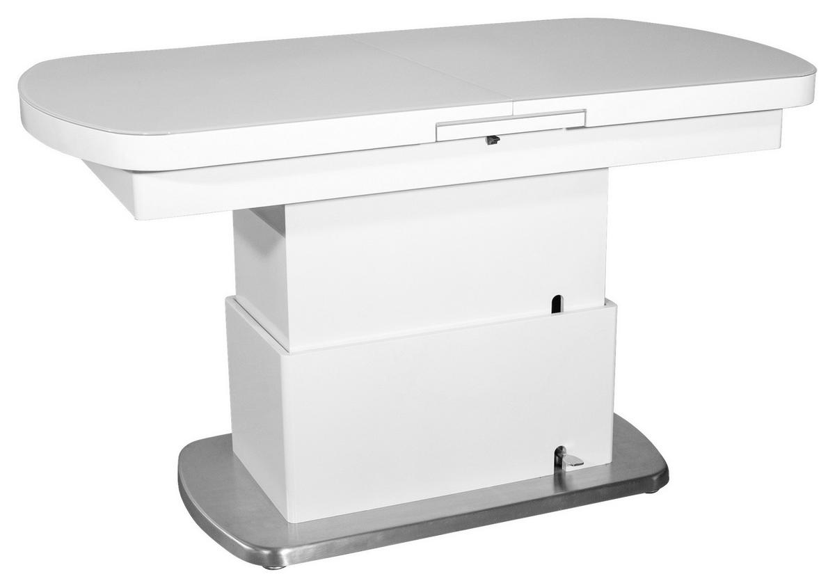 Couchtisch Levi weiß Hochglanz lackiert B/H/T: ca. 135x50x75 cm Levi - weiß (135,00/50,00/75,00cm)