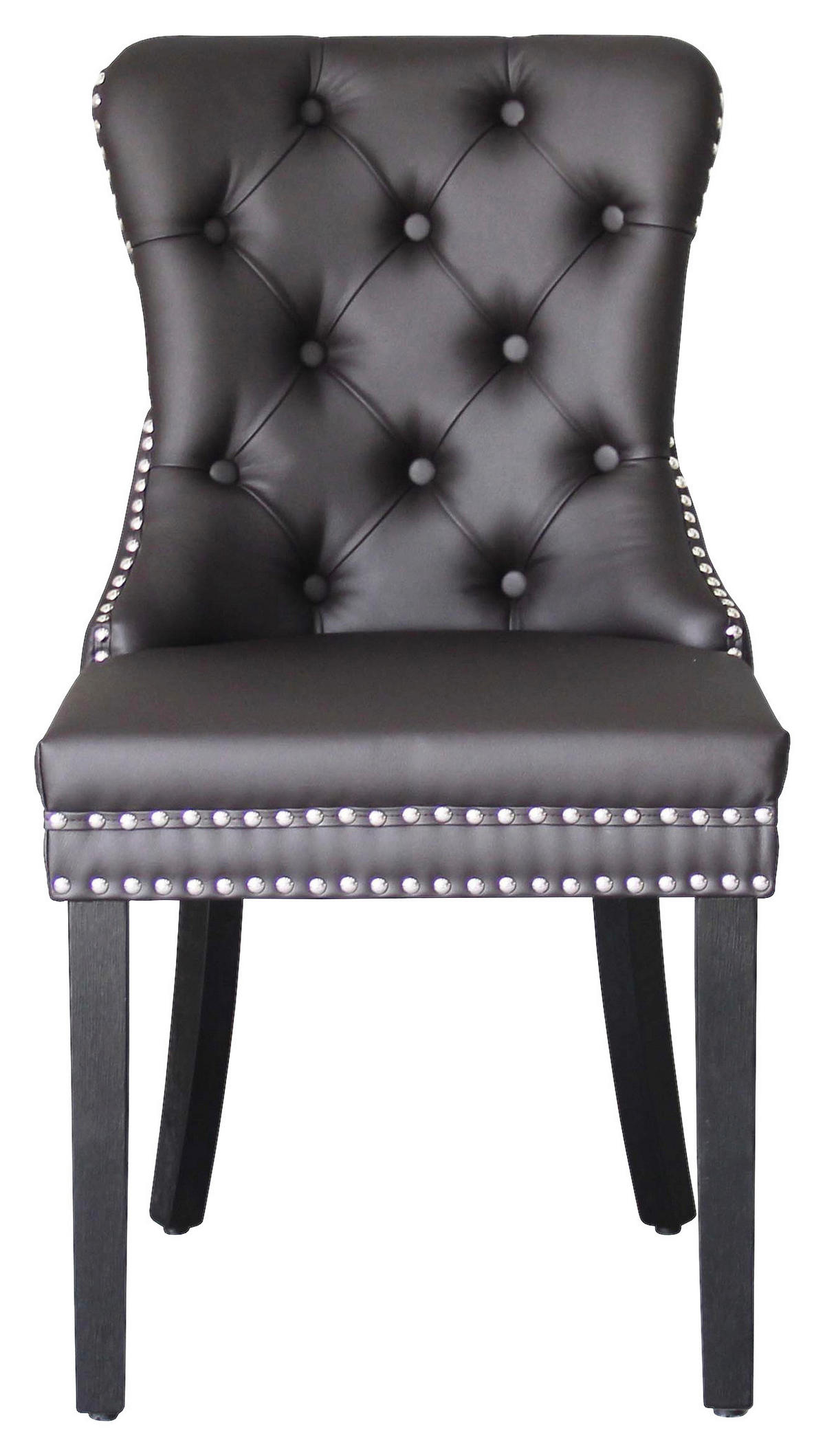 Stuhl DOMINO schwarz braun B/H/T: ca. 48,5x93x61 cm DOMINO - braun/schwarz (48,50/93,00/61,00cm) - byLIVING