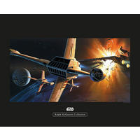 Komar Poster Star Wars Classic RMQ Endor Orbit W Star Wars - Intro B/L: ca. 50x40 cm Star Wars Classic RMQ Endor Orbit W - (50,00/40,00cm) - Komar