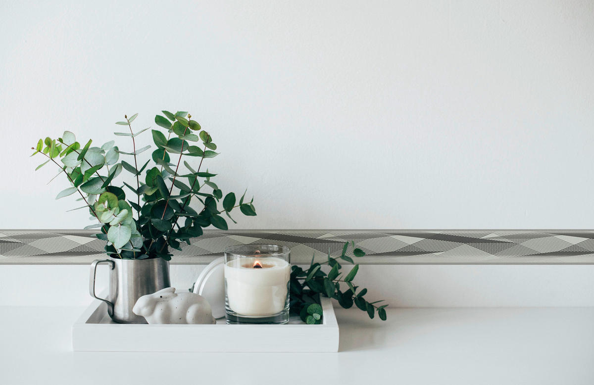 A.S.Creation Bordüre schwarz weiß B/H/D: ca. 5x500x6,5 cm Bordüre - weiß/schwarz (6,50/500,00cm) - A.S.Creation