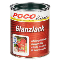 POCOline Acyl Buntlack moosgrün glänzend ca. 0,75 l Glanzlack_Acryl_2in1 750ml - moosgrün (750ml) - POCOline