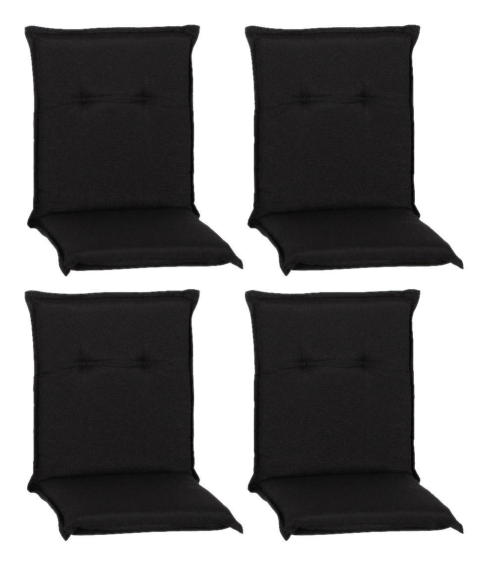 Beo Saumauflage für Niederlehner Trabzon anthrazit Polyester-Mischgewebe B/H/S: ca. 46x98x8 cm 4er Set Trabzon - anthrazit (46,00/98,00cm) - Beo