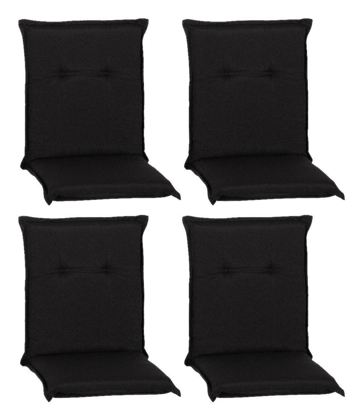 Beo Saumauflage für Niederlehner Trabzon anthrazit Polyester-Mischgewebe B/H/S: ca. 46x98x8 cm 4er Set Trabzon - anthrazit (46,00/98,00cm) - Beo