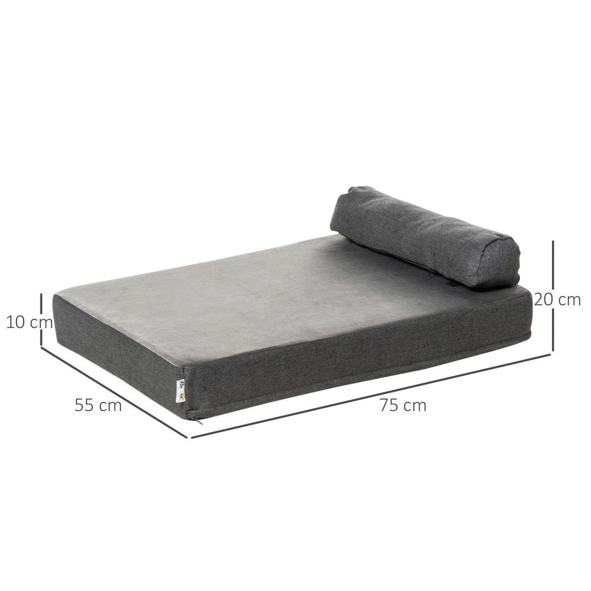 PawHut Hundebett Hundebett - (75,00/55,00/20,00cm) - PawHut