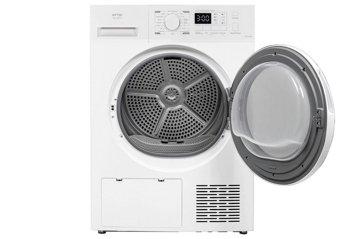 POCOline Wärmepumpentrockner WPT9DW16 weiß B/H/T: ca. 59,5x84,5x68 cm ca. 9 kg Wärmepumpentrockner WPT9DW16 - weiß (59,50/84,50/68,00cm) - POCOline