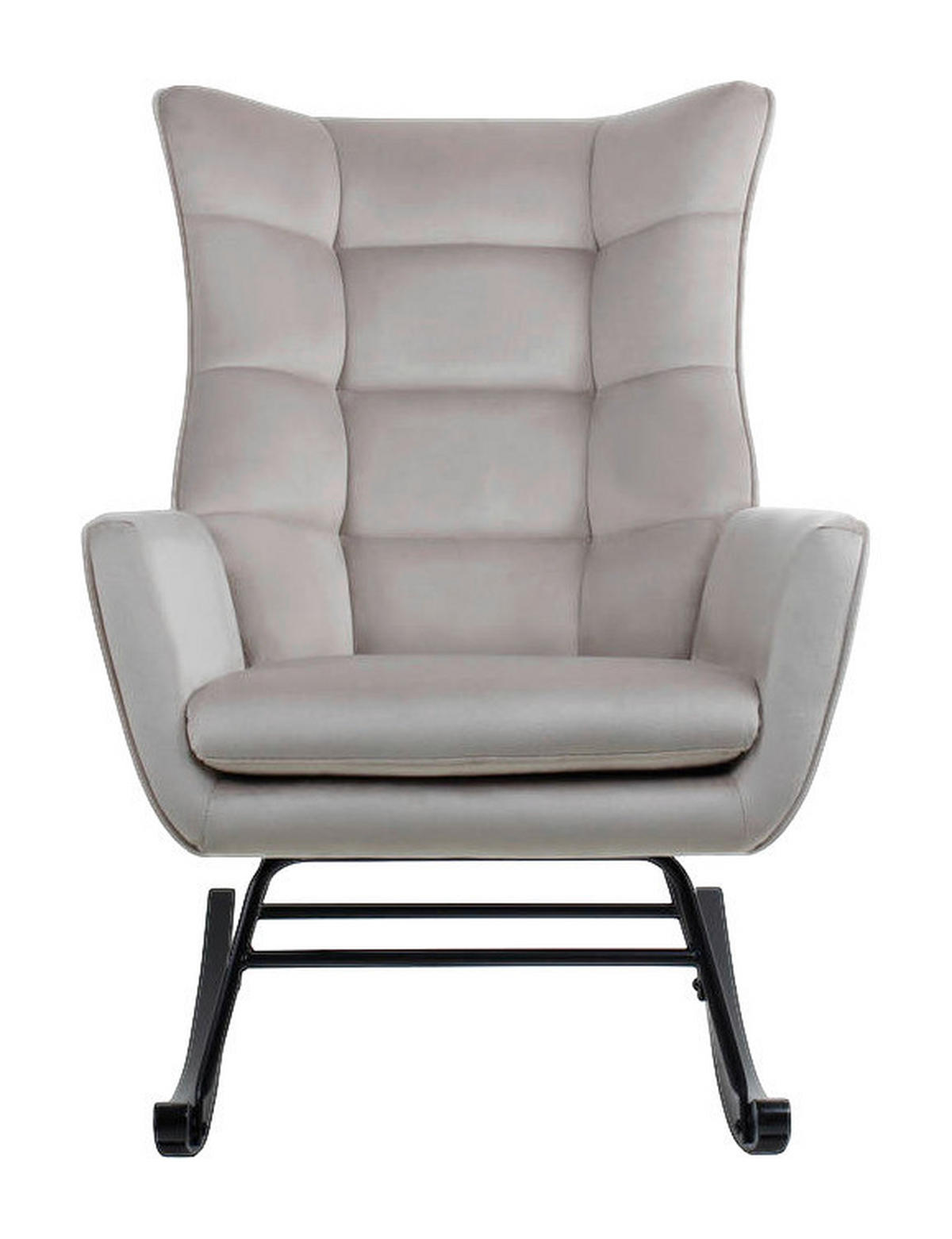 Schaukelstuhl Bryana 100 grau B/H/T: ca. 88x97x68 cm Bryana 100 - schwarz/grau (88,00/97,00/68,00cm) - 360 Living