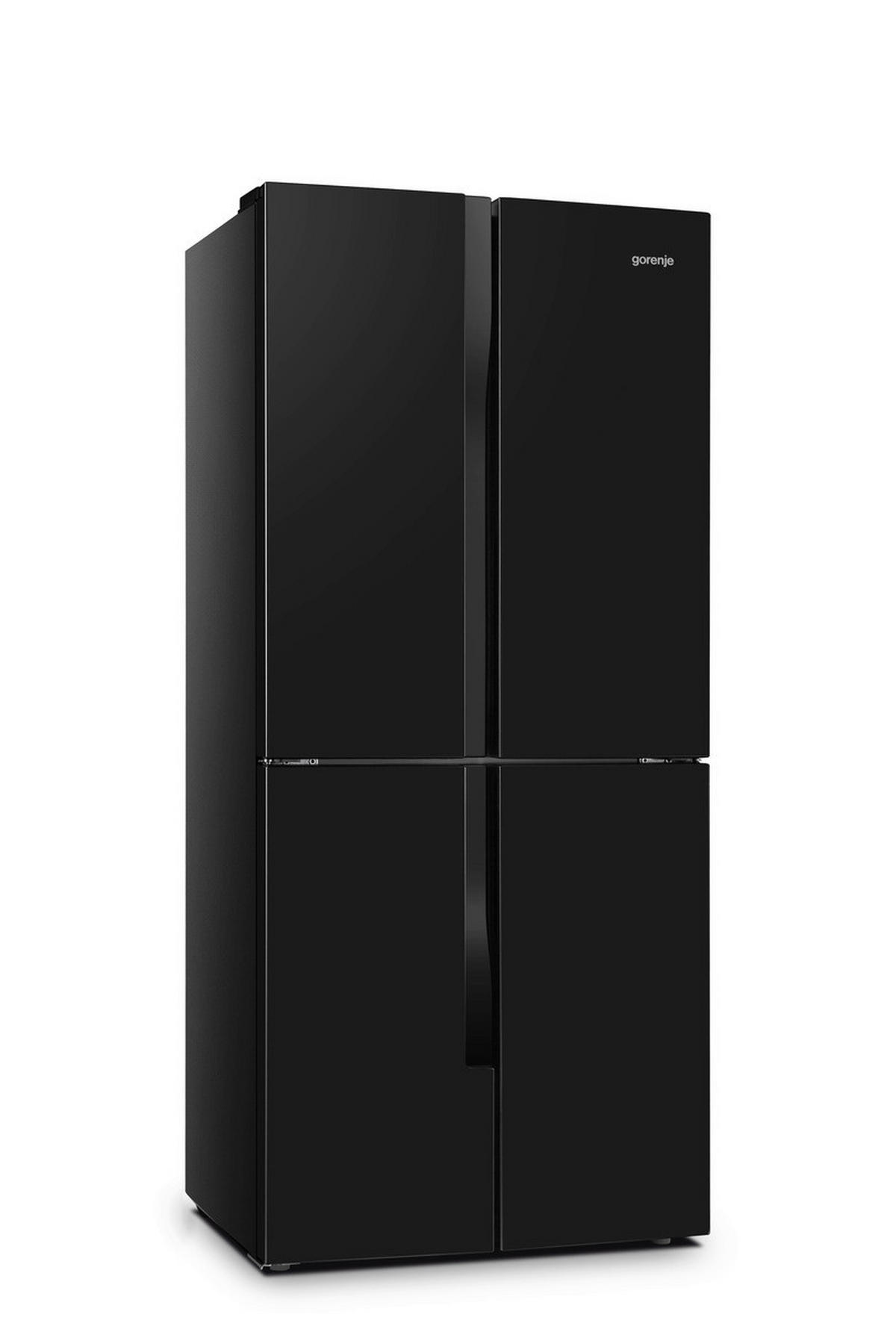 Gorenje Cross-Door Kühl/Gefrierkombination NRM818EMB schwarz B/H/T: ca. 79,4x181,6x64,3 cm Multi-Door NRM818EMB - schwarz (79,40/181,60/64,30cm) - Gorenje