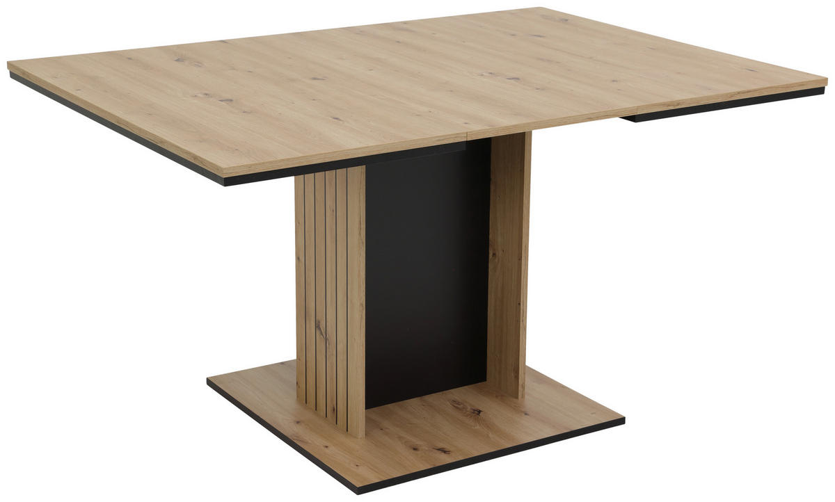 Esstisch Raul Eiche schwarz B/H/T: ca. 140x76x100 cm Raul - Eiche/schwarz (140,00/76,00/100,00cm) - Hela