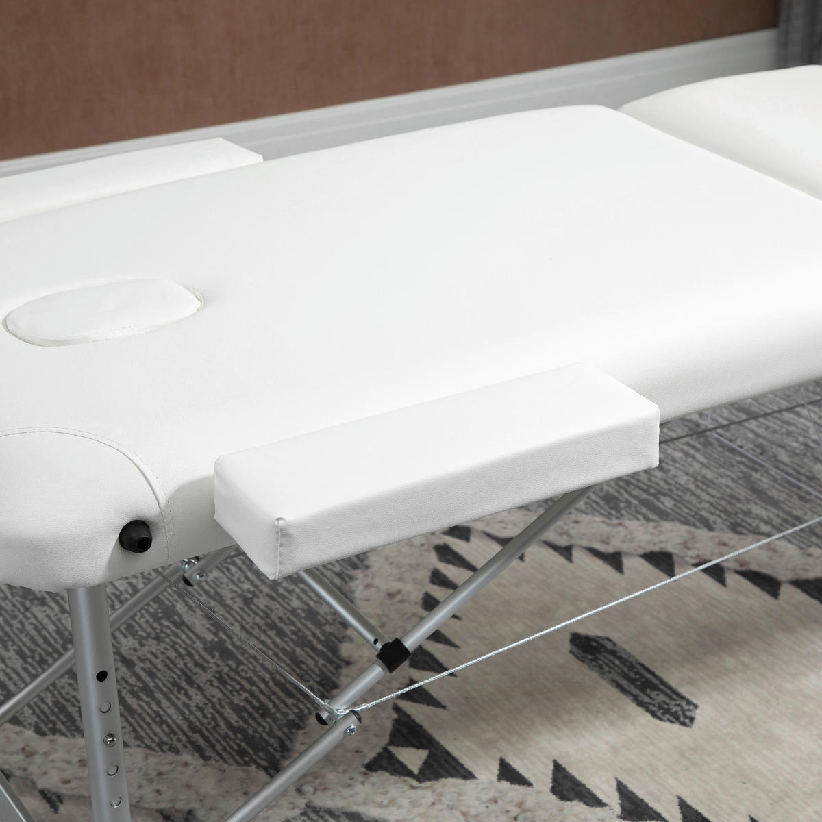 HOMCOM Massageliege weiß PVC B/H/L: ca. 60x215x84 cm Massageliege - weiß (84,00/60,00/215,00cm) - HOMCOM