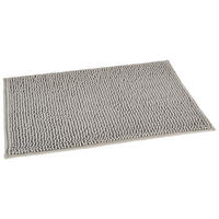 Badematte Badematte_Chenille 44x67cm silber - silber (44,00/67,00cm)