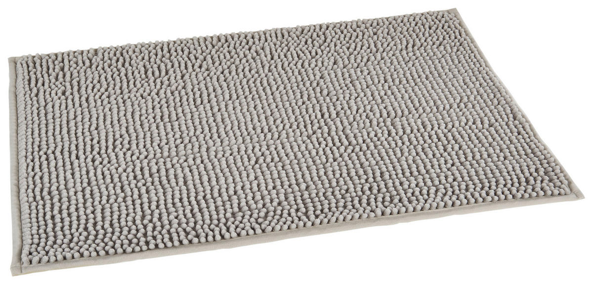 Badematte Badematte_Chenille 44x67cm silber - silber (44,00/67,00cm)