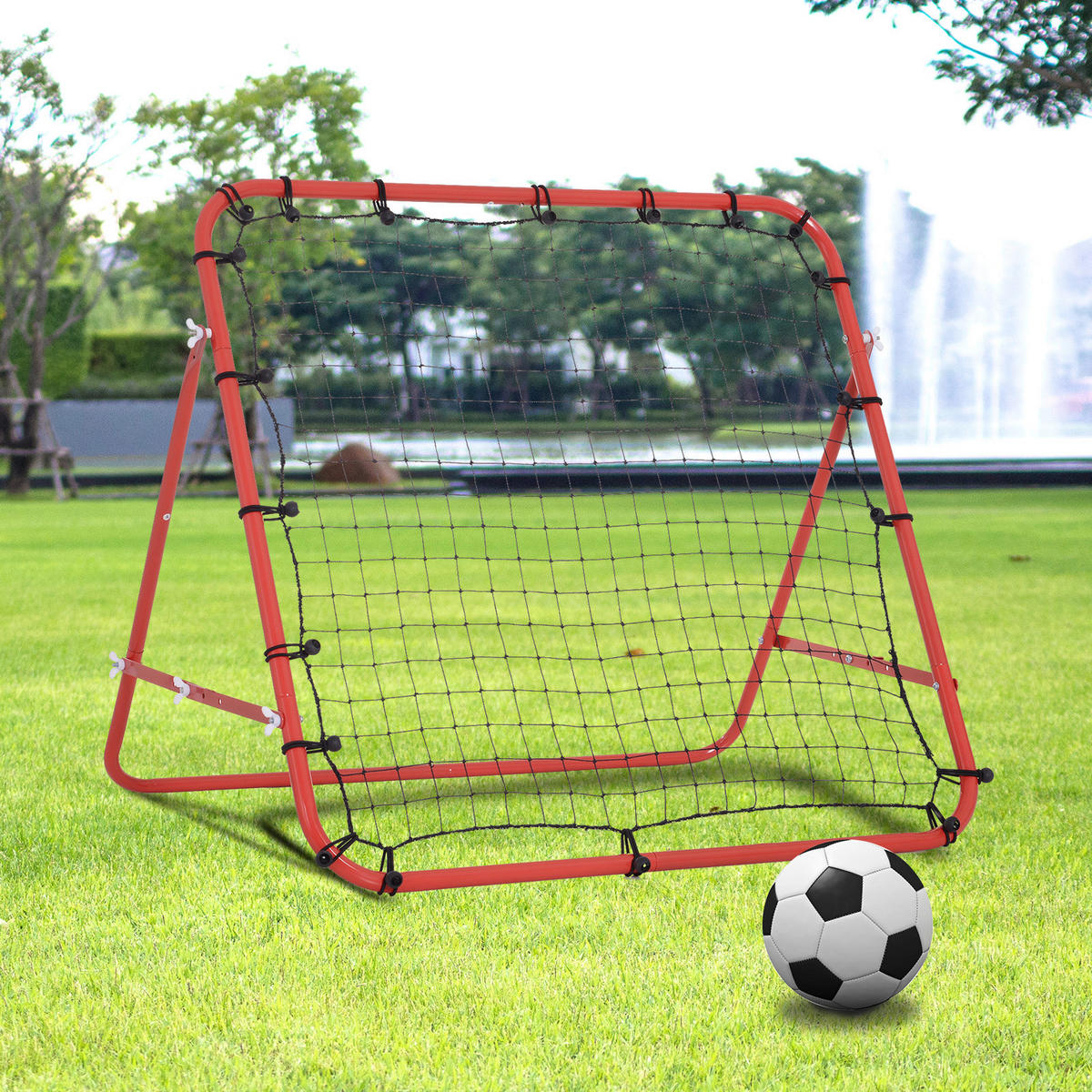 HOMCOM Netzrückprallwand Rebounder Netzrückprallwand_Rebounder_Tor - HOMCOM