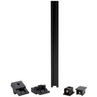 Gardinenschiene smart schwarz Metall L: ca. 200 cm 1.0 Läufe smart - schwarz (200,00cm) - ondeco