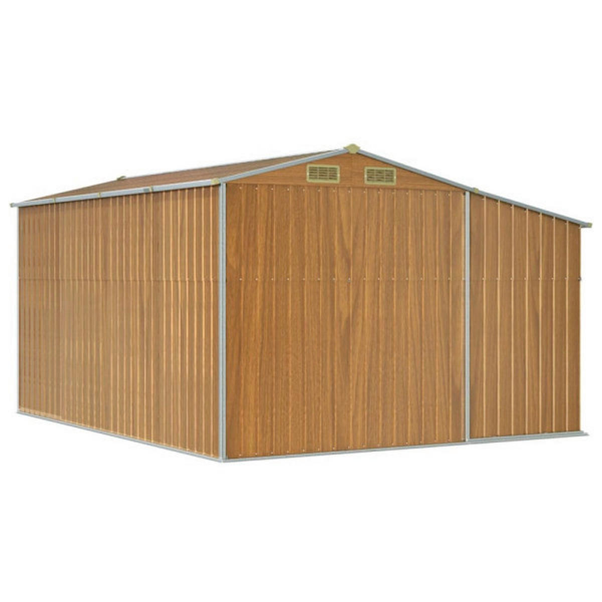 vidaXL Gartenhaus braun B/H/T: ca. 277x179x365,5 cm Gartenhaus - braun (277,00/179,00/365,50cm) - vidaXL