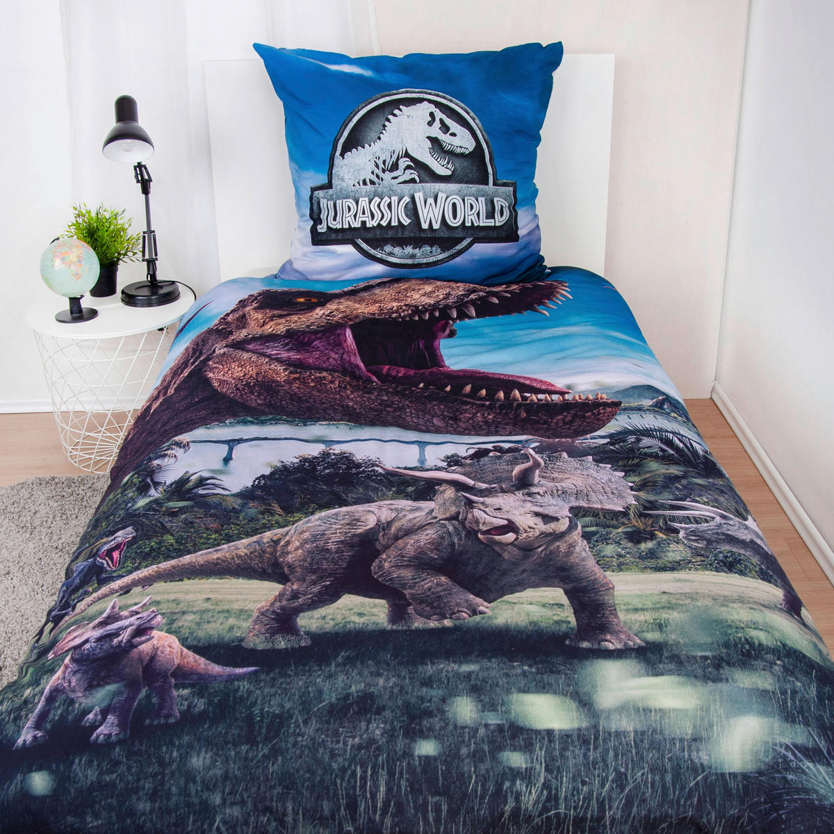 Bettwäsche Renforce Bettwäsche Jurassic World - bunt - Jurassic World