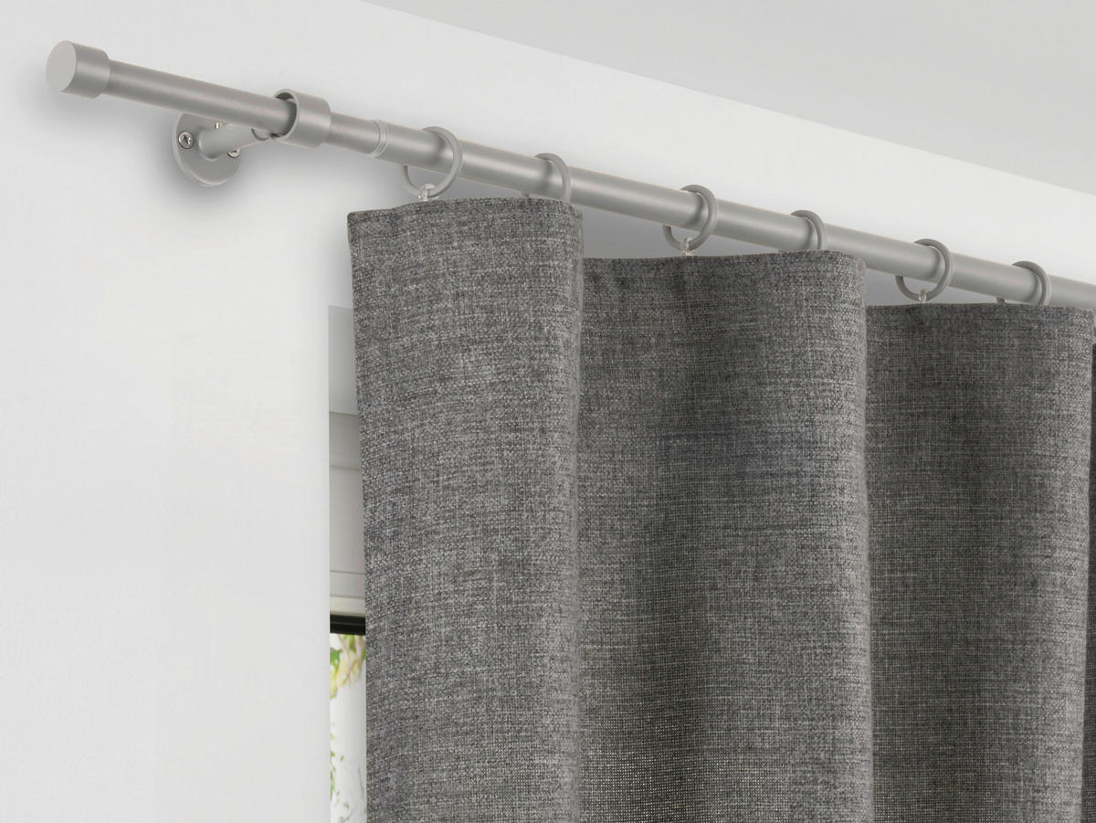 ondeco Stilgarnituren Cool-Gray Metall L: ca. 280 cm ausziehbar von ca. 160 bis 280 cm 1.0 Läufe Teleskopgarnitur_2in1 - Cool-Gray (280,00cm) - ondeco