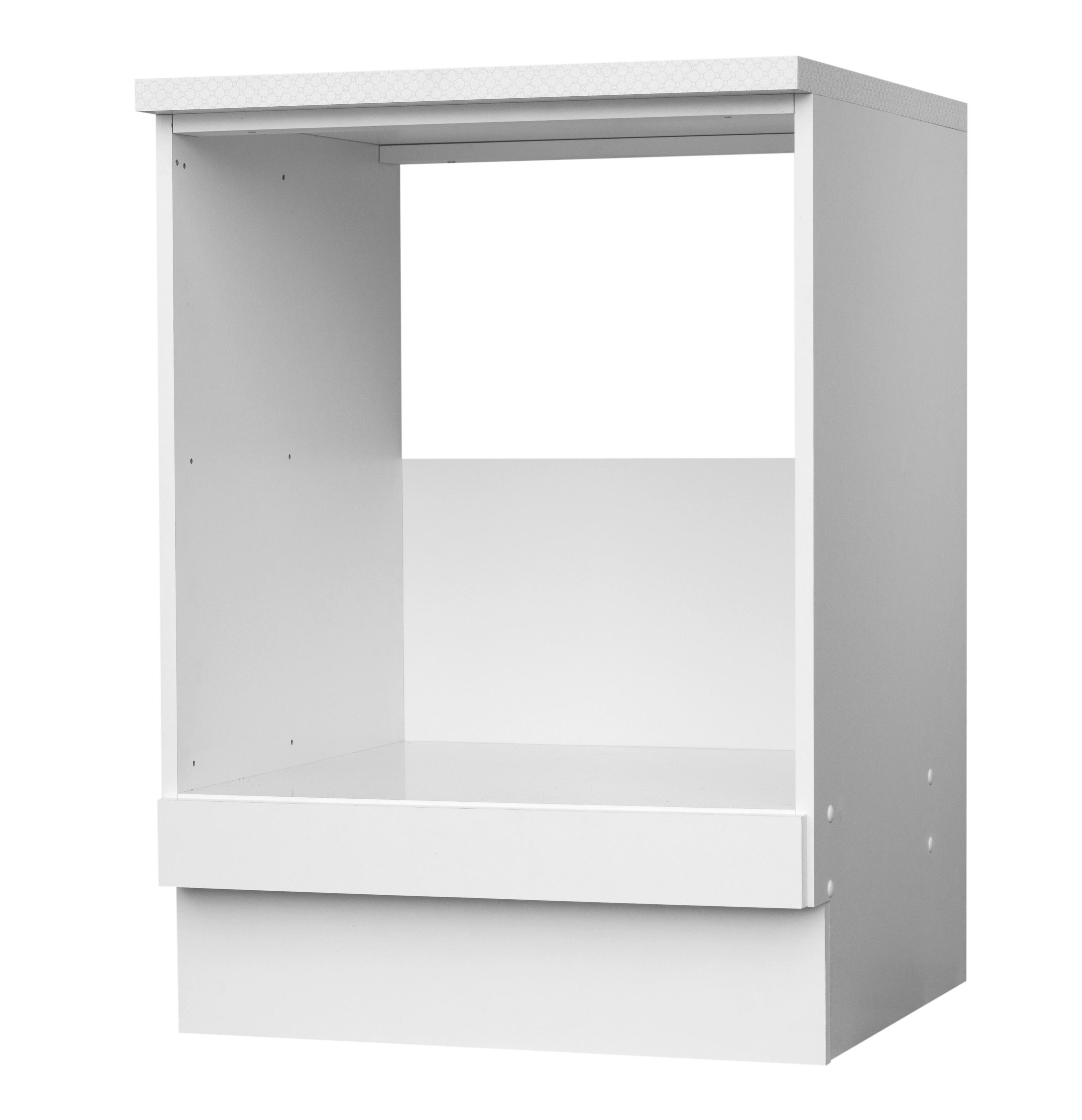 Herdumbauschrank Top weiß matt B/H/T: ca. 60x85x60 cm Top - weiß (60,00/85,00/60,00cm) - MENKE