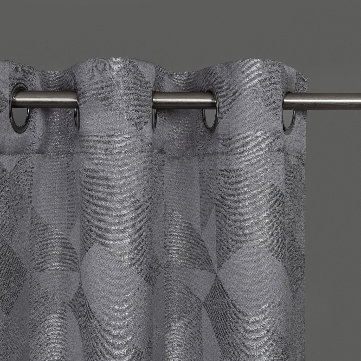 Thumbnail - Ösenvorhang Chemnitz hellgrau B/L: ca. 140x245 cm