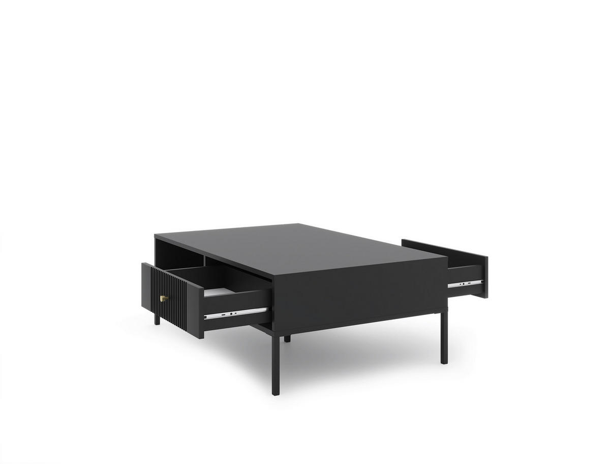 Couchtisch ISEO schwarz B/H/T: ca. 104x37x68 cm ISEO - schwarz (104,00/37,00/68,00cm) - WIPMEB