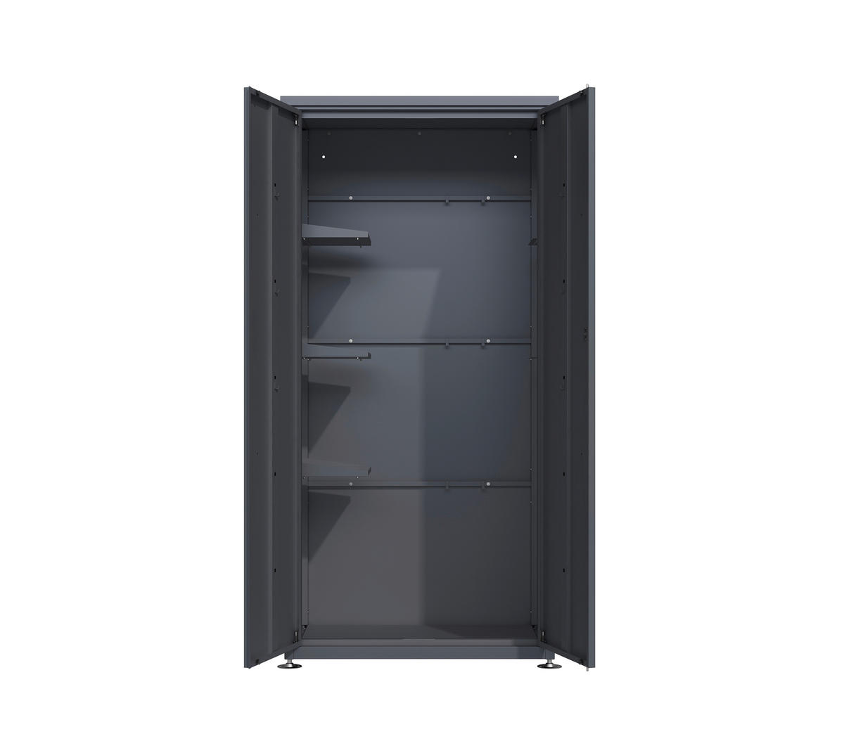 Westmann Gartenschrank Capsa anthrazit Stahl B/H/L: ca. 90x187x65 cm Capsa - anthrazit (65,00/90,00/187,00cm) - Westmann