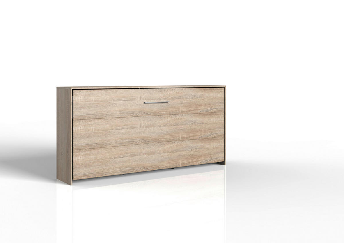 Klappbett Juist Eiche Sägerau Nachbildung Liegefläche B/L: ca. 90x200 cm Juist - Eiche (212,00/105,00/43,00cm)