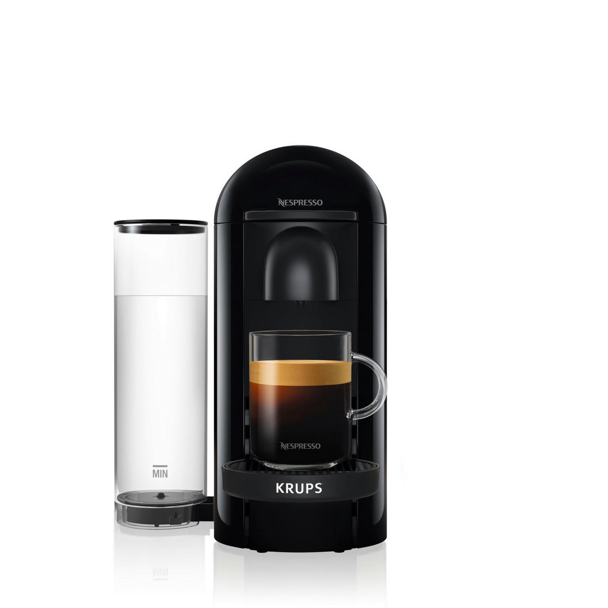 Krups Kapselmaschine XN903810WP schwarz Nespresso Vertuo Plus - schwarz (1,20l) - Krups