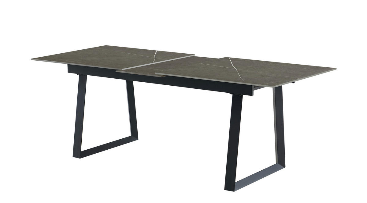 Esstisch Rio grau B/H/T: ca. 180x76x90 cm Rio - schwarz/grau (180,00/76,00/90,00cm)