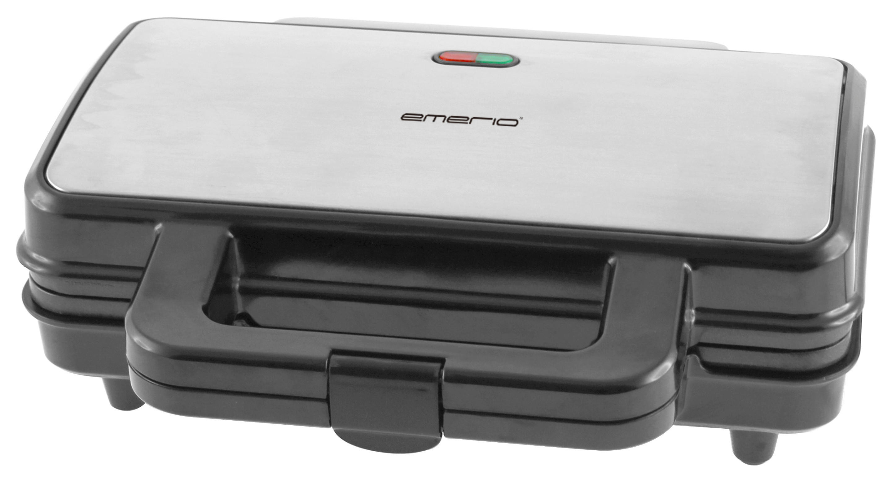 Emerio Sandwichtoaster ST-109562.18 Edelstahl schwarz Sandwichtoaster_2fach ST-109562.18 - schwarz/Edelstahl - Emerio