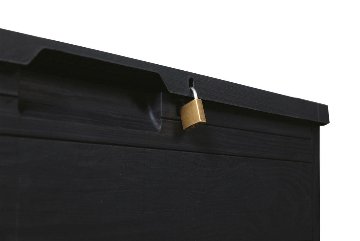 Toomax Aufbewahrungsbox Woodys anthrazit Kunststoff B/H/L: ca. 52,7x44,5x77,5 cm Woodys - anthrazit (77,50/52,70/44,50cm) - Toomax