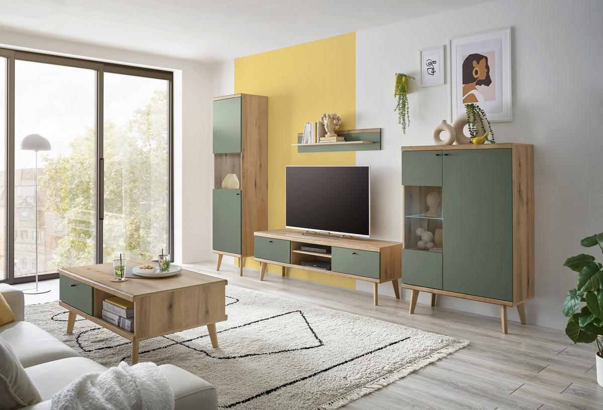 Wandboard Alva Eiche Evoke Coast Nachbildung salbei B/H/T: ca. 107x20x19 cm Alva - Eiche/salbei (107,00/20,00/19,00cm)