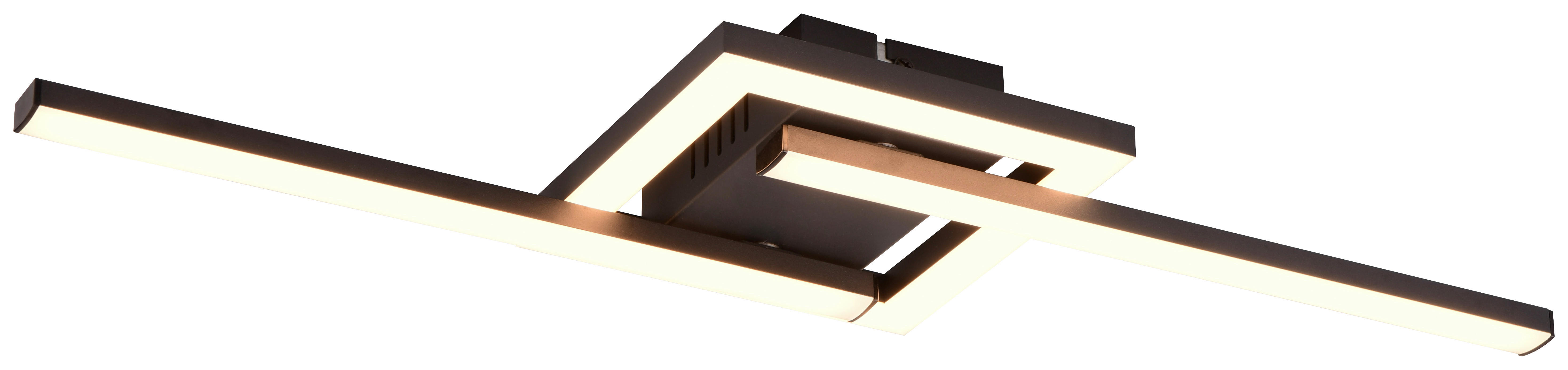 Deckenleuchte schwarz Metall B/H/T: ca. 55x5x16 cm LED-Deckenleuchte_Viale - schwarz (55,00/5,00/16,00cm)