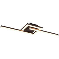Deckenleuchte schwarz Metall B/H/T: ca. 55x5x16 cm LED-Deckenleuchte_Viale - schwarz (55,00/5,00/16,00cm)
