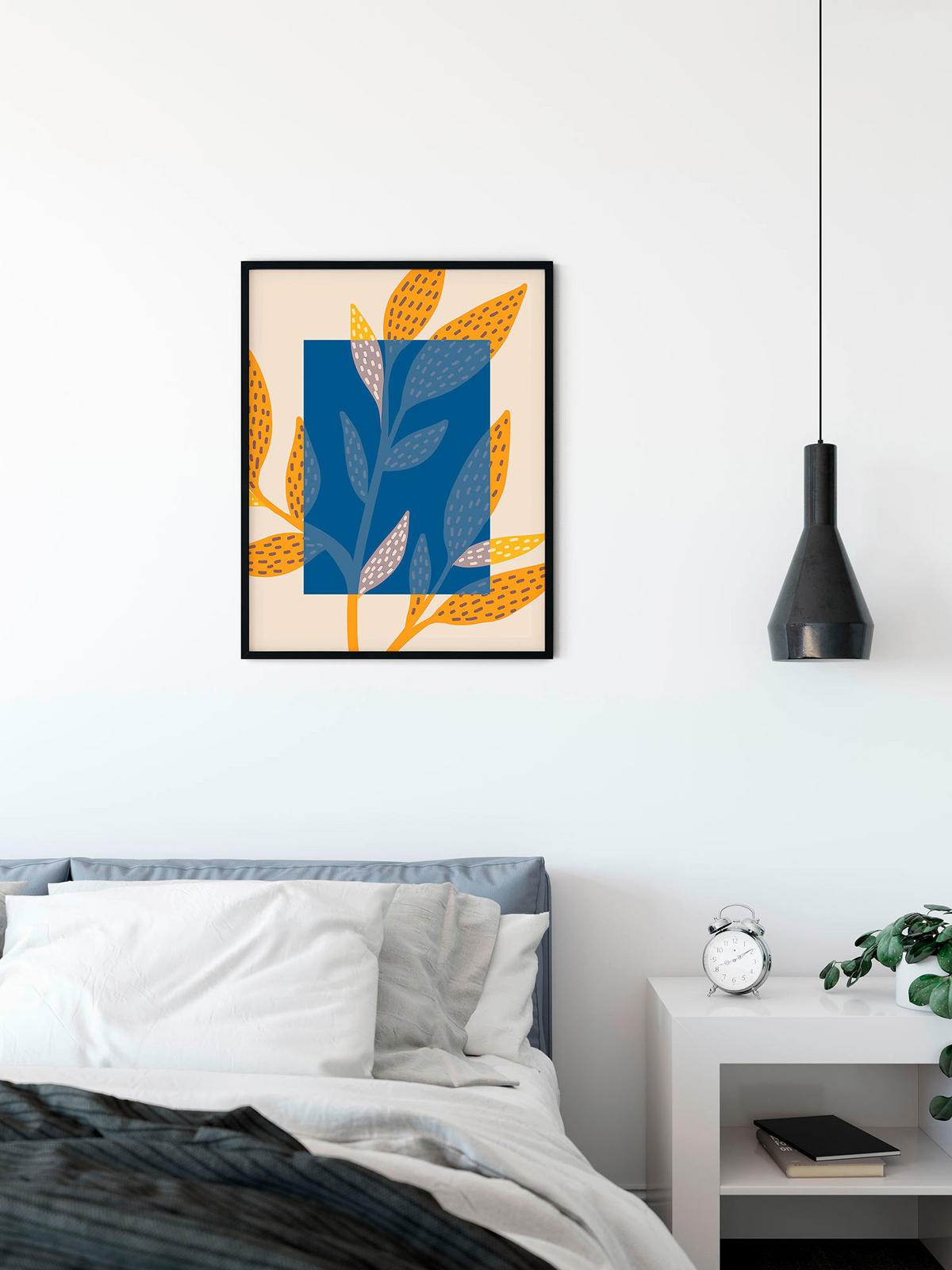 Komar Poster Illustration Colorful Foliage Blätter B/L: ca. 30x40 cm Illustration Colorful Foliage - (30,00/40,00cm) - Komar