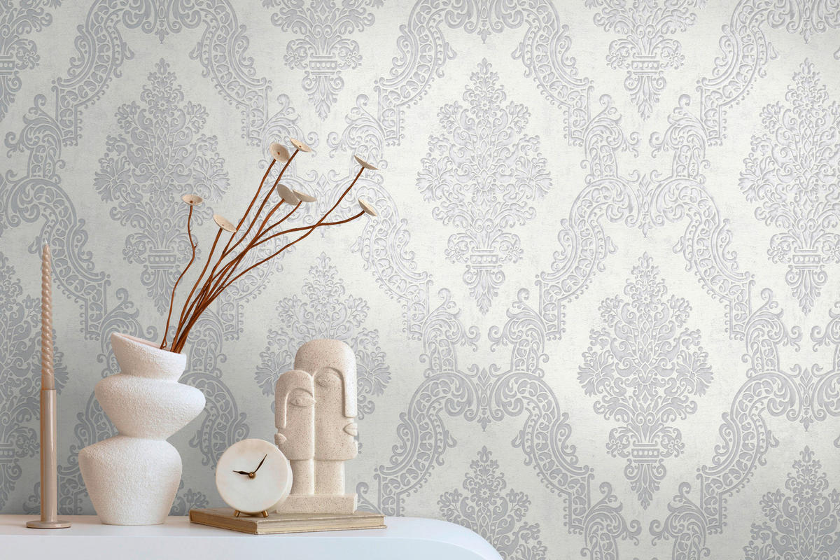 A.S.Creation Vliestapete grau B/H/D: ca. 53x1005x9,1 cm Vliestapete - grau (9,10/1005,00cm) - A.S.Creation