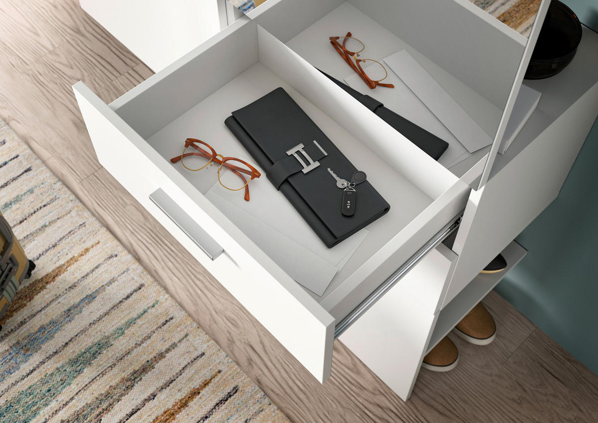 Garderobe VAGA weiß B/H/T: ca. 208x190x36 cm VAGA - weiß (208,00/190,00/36,00cm) - xonox.home