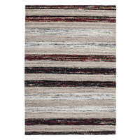 Kayoom Kurzflorteppich Duarte 210 weiß B/L: ca. 120x170 cm Duarte 210 - weiß/schwarz (120,00/170,00cm) - Kayoom
