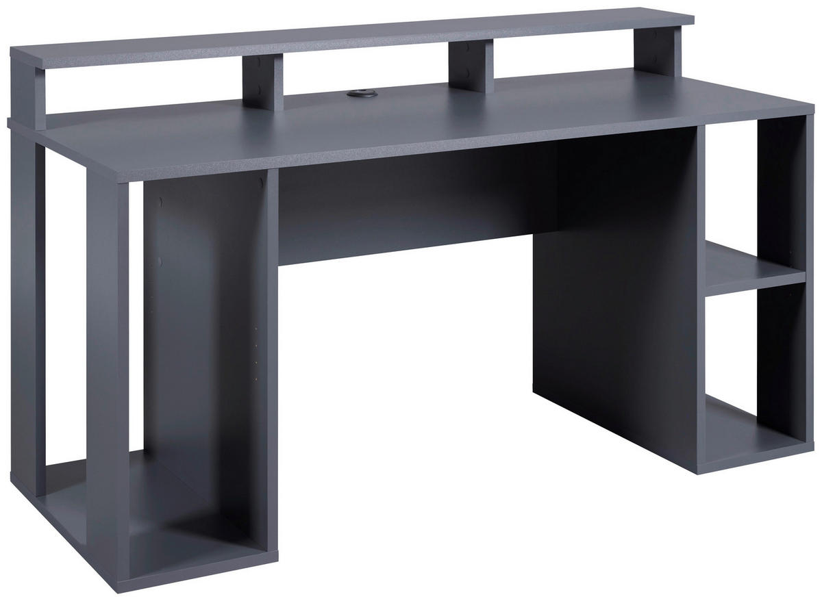Schreibtisch Match Point anthrazit beschichtet Nachbildung B/H/L: ca. 91x76,5x160 cm Match Point - anthrazit (160,00/91,00/76,50cm) - Inter Link