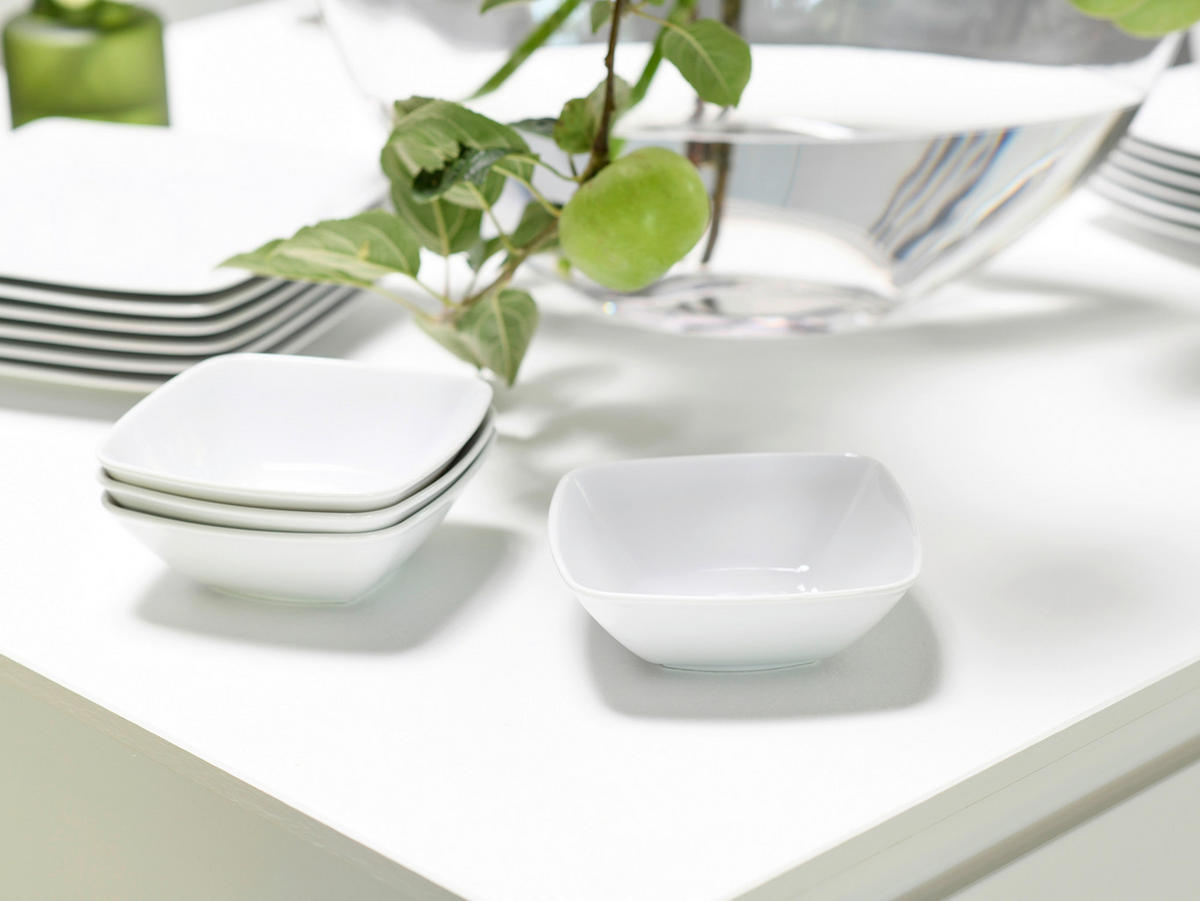 CreaTable Müslischalen Victoria weiß Porzellan Victoria - weiß - CreaTable